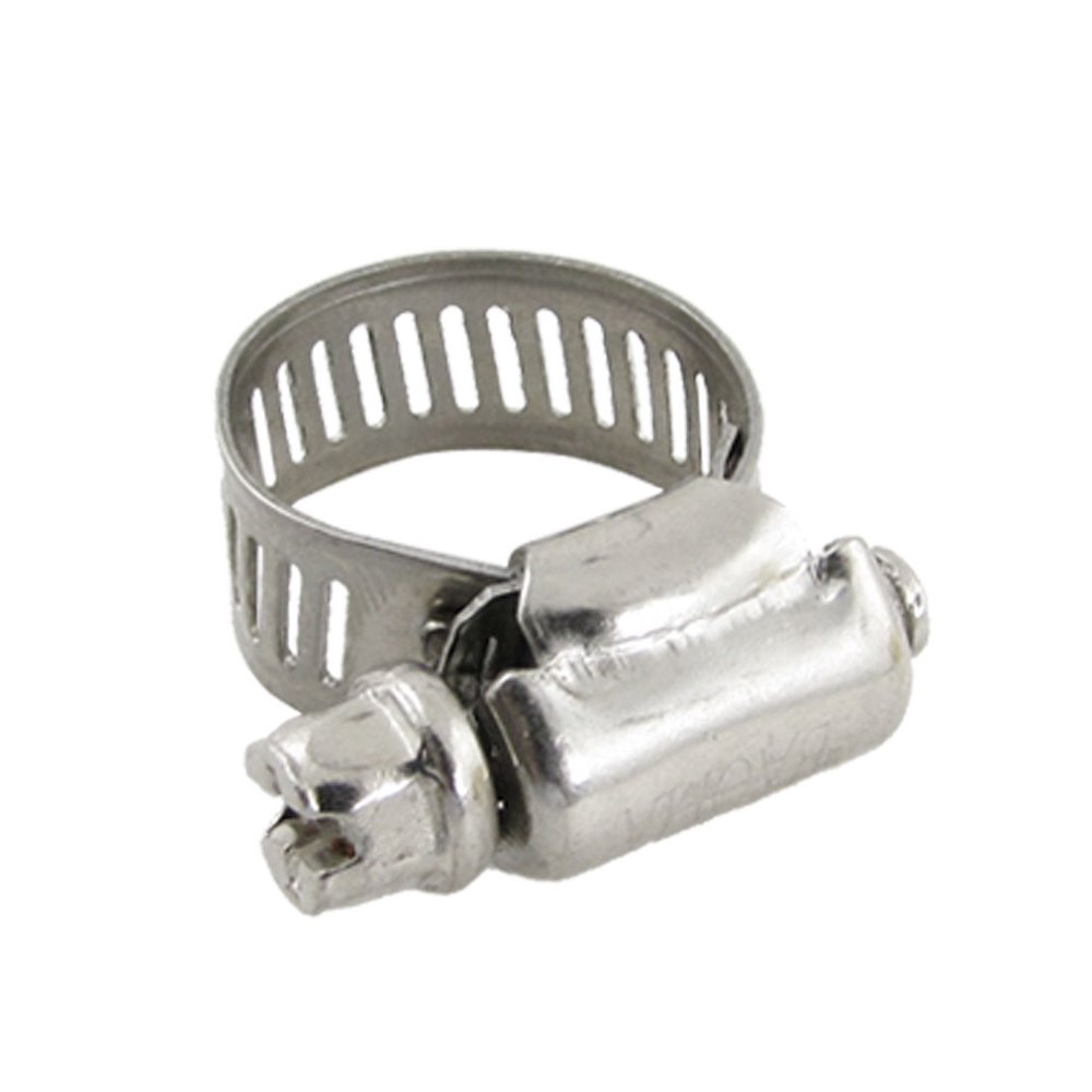 Unique Bargains Fuel Injection Gas Water Pipe Hose Clamp 1016mm 5 Pcs