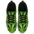 thumbnail image 2 of Weed Leaf Shoes for Men Women Running Sneakers Breathable Casual Sport Tennis Shoes Gift for Him Her Black Size 4.5, 2 of 5