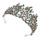 thumbnail image 2 of 1 tiara antigua de hojas barrocas con diamantes de imitación y corona para novia, accesorio decorativo para el cabello., 2 of 6