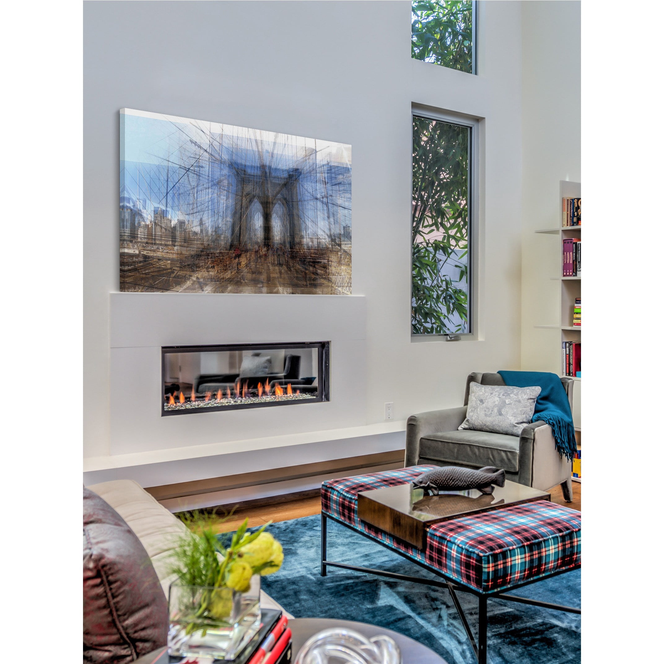 Marmont Hill Brooklyn Bridge Painting Wall Art Print