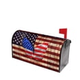 thumbnail image 3 of PHELIKA American Flag Painted Wood Wall America Butterfly Illustration 01 Magnetic Mailbox Covers Standard Size 25.5"H x 21"W, 3 of 8
