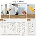 thumbnail image 6 of Dragonfly Window Privacy Film, Watercolor Colorful Nature Painting Art Static Cling UV Sun Blocking Heat Control Window Tint Day and Night, Non-Adhesive One Way Windows Privacy Cover 23.6''x59'', 6 of 7