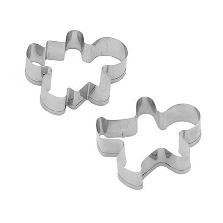 

KABOER 2-Pack Christmas Stainless Steel Gingerbread Man Cookie Cutter Cookie Mold Baking Tools