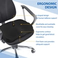 thumbnail image 5 of Enhanced Seat Cushion, Memory Foam Coccyx Cushion for Tailbone Pain, Office Chair Car Seat Cushion, Sciatica & Back Pain Relief, Black, 5 of 7