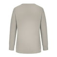 thumbnail image 6 of BLTIBY 2024 Sweatshirts for Women Autumn Long Sleeve Round Neck Solid Color Pullover Shirts Tops Fashion Casual Loose Soft Silver 3XL, 6 of 6