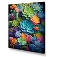 thumbnail image 2 of Designart "Paradise of Succulents Green Blue Bliss II" Floral & Botanical Canvas Print, 2 of 5