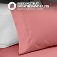 thumbnail image 6 of Superior 4-Piece 600 Thread Count Cotton Blend Deep Pocket Sheet Set, Full, Blush, 6 of 7