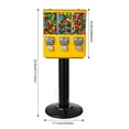 thumbnail image 4 of KFFKFF Industrial Coin-Operated Machine, Three-Section Sweet Distributor with Metal Base, Business-Grade Gumball and Confectionery Device, Coin-Driven Gumball Repository, 4 of 9