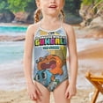 thumbnail image 2 of Amazing World of Gumball Girls Swimsuits One Piece Bathing Suit Cute Toddler Kids Pool Beach Swimwear Quick Dry 3-8 Years, 2 of 6