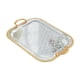 thumbnail image 2 of Bandeja para servir, soporte para tazas de té, bandeja decorativa multifunción de hierro, bandeja de tocador para vestidor de té, restaurante y sala L, 2 of 9
