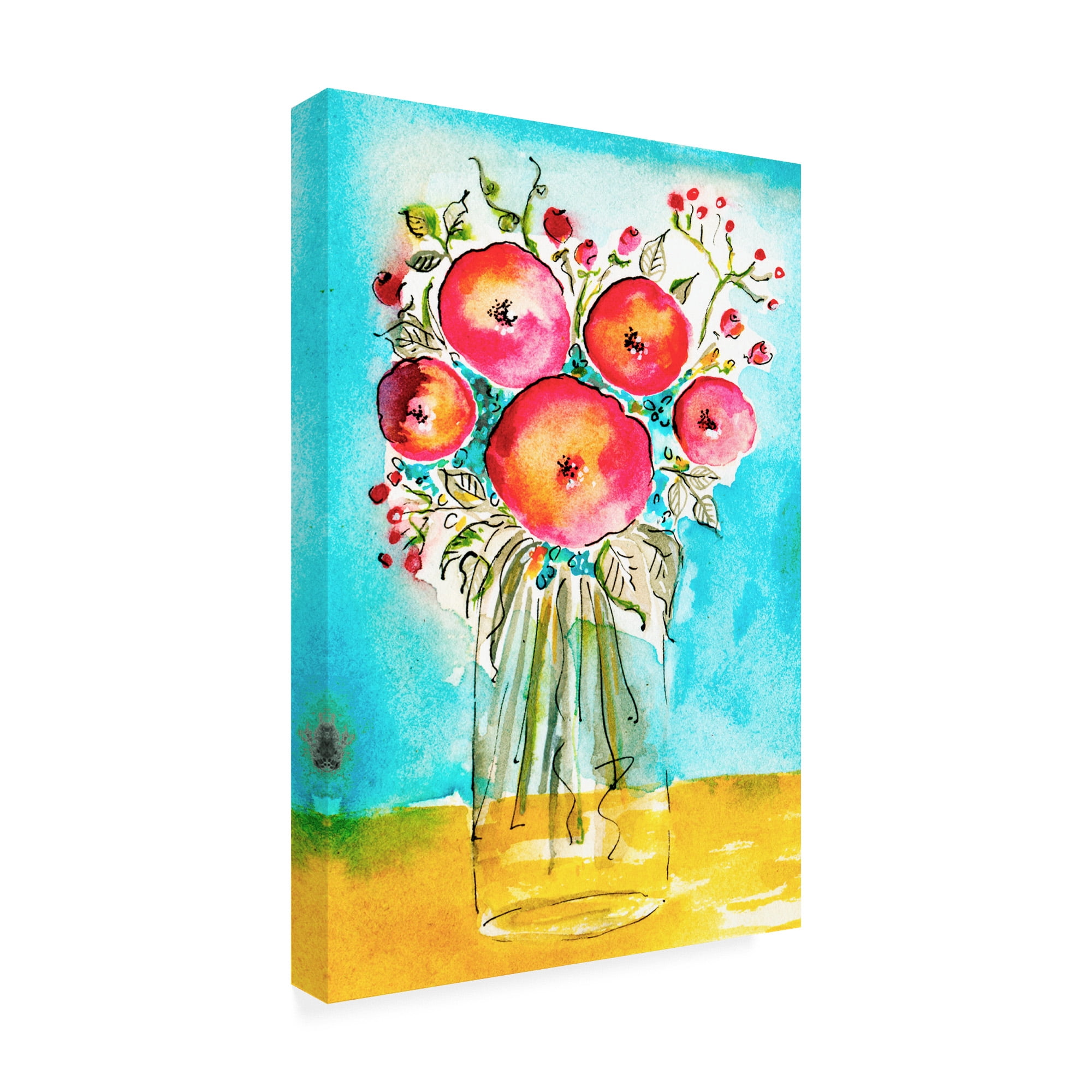 Trademark Fine Art 'Bright Arrangement Ii' Canvas Art by Julia Minasian