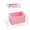 Pink, variant on VENTORA Foldable Hollow‑Ventilated Plastic Storage Crate, Stackable Portable Organizer Bin With Built‑In Side Handles, Collapsible Flat‑Design Storage Basket for Stationery Cosmetics Toys