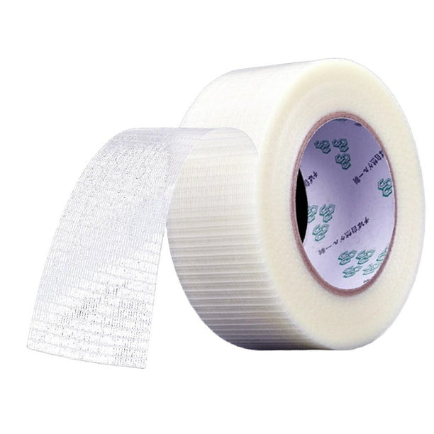 Cinta de fibra reforzada de una sola cara transparente DIY, cinta de filamento resistente para sellar suministros de encuadernación de modelos de