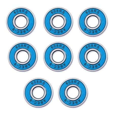 

8pcs ABEC-9 Skateboard Bearing 8x22x7mm for Longboard/Inline/Hockey/Roller Red