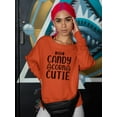 thumbnail image 2 of Candy Corn Cutie Sweatshirt Women -Image by Shutterstock, Female 3X-Large, 2 of 4