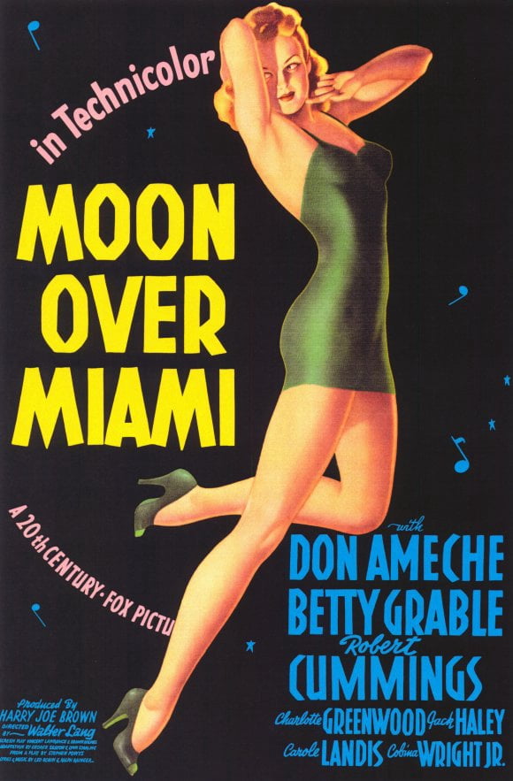 Moon Over Miami 1941 11x17 Movie Poster Walmart Com