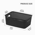 thumbnail image 3 of Stackable Plastic Storage Bin Breathable Grids Designs Bamboos Lid for Clothes Books Organizing, 3 of 9