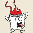 thumbnail image 3 of CafePress - Flaming Marshmallow T Shirt - Men's Classic Graphic T-Shirt, 3 of 4