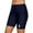 Navy, variant on Women Long Board Shorts High Waist Swim Bottom Solid Swim Shorts