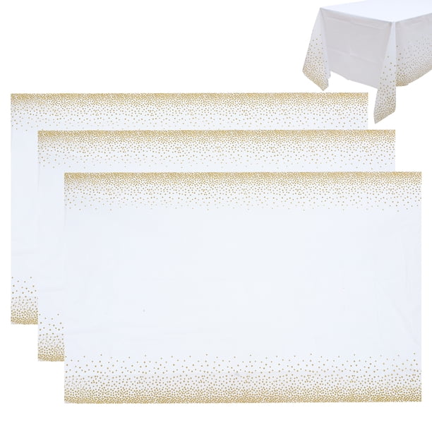 5pcs Dot Party Manteloths Table de mesa desechable cubiertas de mesa Rectanglar Decoración de la mesa del mantel