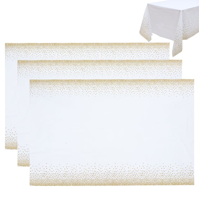 5pcs Dot Party Manteloths Table de mesa desechable cubiertas de mesa Rectanglar Decoración de la mesa del mantel