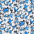 thumbnail image 2 of Zelouf Zs1503E Print Mikado  , Sewing, DIY, Crafts Fabric by the Yard, 419 Blue/blk, 20 Yard, 2 of 2