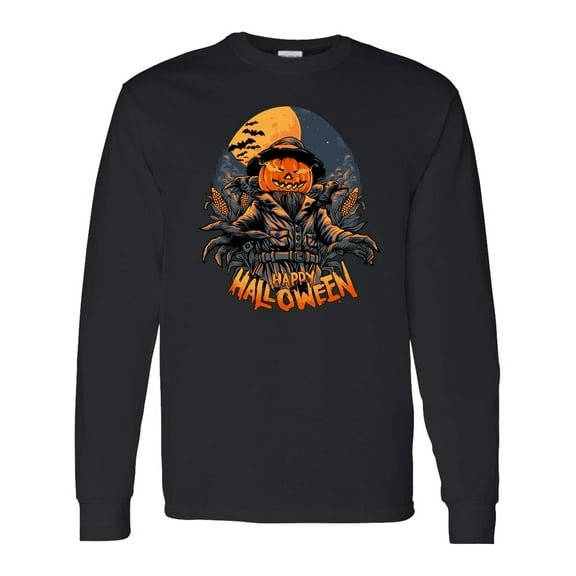 Inktastic Halloween Scarecrow Long Sleeve T-Shirt
