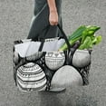 thumbnail image 7 of Easter Large Foldable Oxford Cloth Laundry Basket Beach Bag Shopping Basket Grocery Bags, 7 of 7