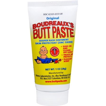 ***Discontinued*** Boudreaux's Butt Paste Diaper Rash Butt Paste for Babies 1 oz