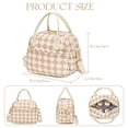 thumbnail image 3 of Lonchera Aislada CAMTOP Bolsa Térmica para Mujer 9.4L Marrón-Blanco, 3 of 9