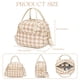 thumbnail image 3 of Lonchera Aislada CAMTOP Bolsa Térmica para Mujer 9.4L Marrón-Blanco, 3 of 9
