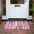 thumbnail image 6 of Addison Rugs Chantille Indoor/Outdoor Transitional Stripes Blush Washable Rectangle Rug, 1'8" x 2'6", 6 of 6