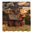 thumbnail image 3 of Ambesonne Scenery Shower Curtain, Horror Movie Theme, 69"Wx75"L, Multicolor, 3 of 5