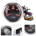 thumbnail image 3 of NFTIGB 52mm / 2.1 inches Marine Pointer Tachometer Gauge, Red Backlight Universal Mod Replacement Part for Motorcycle Car Truck Boat Gasoline Engine 9-32V, Black Finish, 3 of 9