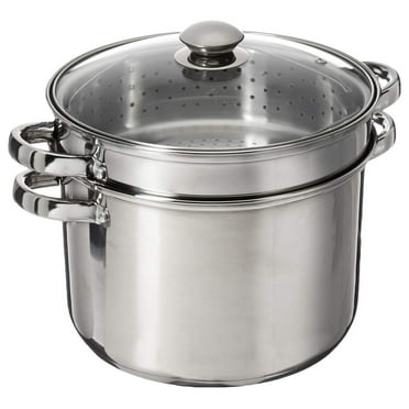 8 Quart 18/10 Stainless Steel 4 Piece Multi-Cookware Set With Encapsulated Base