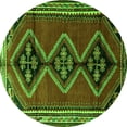 thumbnail image 1 of Ahgly Company Indoor Round Persian Green Traditional Area Rugs, 5' Round, 1 of 1