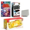 Nintendo Switch Lite Console Yellow with No More Heroes 3, Accessory Starter Kit and Screen Cleaning Cloth Bundle