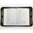 thumbnail image 3 of Christian Art Gifts Purple Faux Leather Bible Cover for Women Faith Purple Paisley- Hebrews 11:1 Zippered Case for Bible or Book with Handle, Medium Christian Art Gifts, 3 of 7