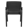 thumbnail image 5 of Guest Chair in Black Faux Leather in Black Finish Frame, 5 of 10