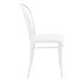 thumbnail image 4 of Luxury Commercial Living 33.5" White Stackable Patio Armless Dining Chair, 4 of 8