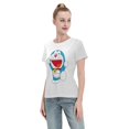 thumbnail image 4 of Women's Basic Short Sleeve T-Shirt Doraemon, 4 of 6