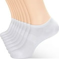 thumbnail image 2 of Women Ultra Thin Socks Viscose Low Cut No Show Ventilating Ankle Odor Arch Support Mesh Socks 8 Pairs White, 2 of 3
