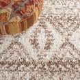 thumbnail image 6 of SAFAVIEH Jericho Lalia Aztec Polyester Shag Area Rug, Taupe/Ivory, 8' x 10', 6 of 8