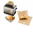 thumbnail image 6 of 5Pcs Toaster Bags Bread Bags Reusable for Grilled Cheese Sandwich Non-Stick Heat Resistants Washable Toastie Bags for Toaster Microwave Grill, 6 of 6