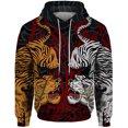 thumbnail image 2 of Sudadera con capucha de otoño para hombre, sudadera informal con estampado de tigre, sudadera con capucha, ropa de calle Harajuku, ropa Y2k, sudadera, 2 of 4