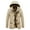 Khaki, variant on Men's Winter Jacket Sherpa Lining Wool Trench Coat Casual Warm Parka Coat with Detachable Hood Khaki 10(XL)