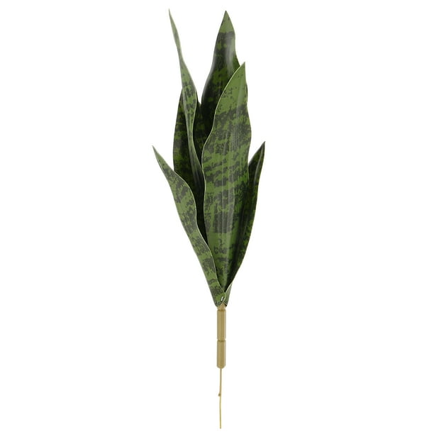 Planta serpiente artificial, planta serpiente de hojas verdes, adorno decorativo.