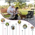 thumbnail image 3 of 4 Wheels Pet Stroller Dog Cat Stroller, Foldable 2 Cages Strollers  Kitten Puppy Carriages w/Cup Holders Soft Pad for Small Medium Dogs Cats (Black), 3 of 8