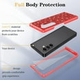 thumbnail image 2 of Dteck for Samsung Galaxy Z Fold 5 Case with Screen Protector (for Front Screen Only), Ultra Slim Glitter Hard PC Back Shockproof Protective Cover for Samsung Galaxy Z Fold5 5G,Red, 2 of 6