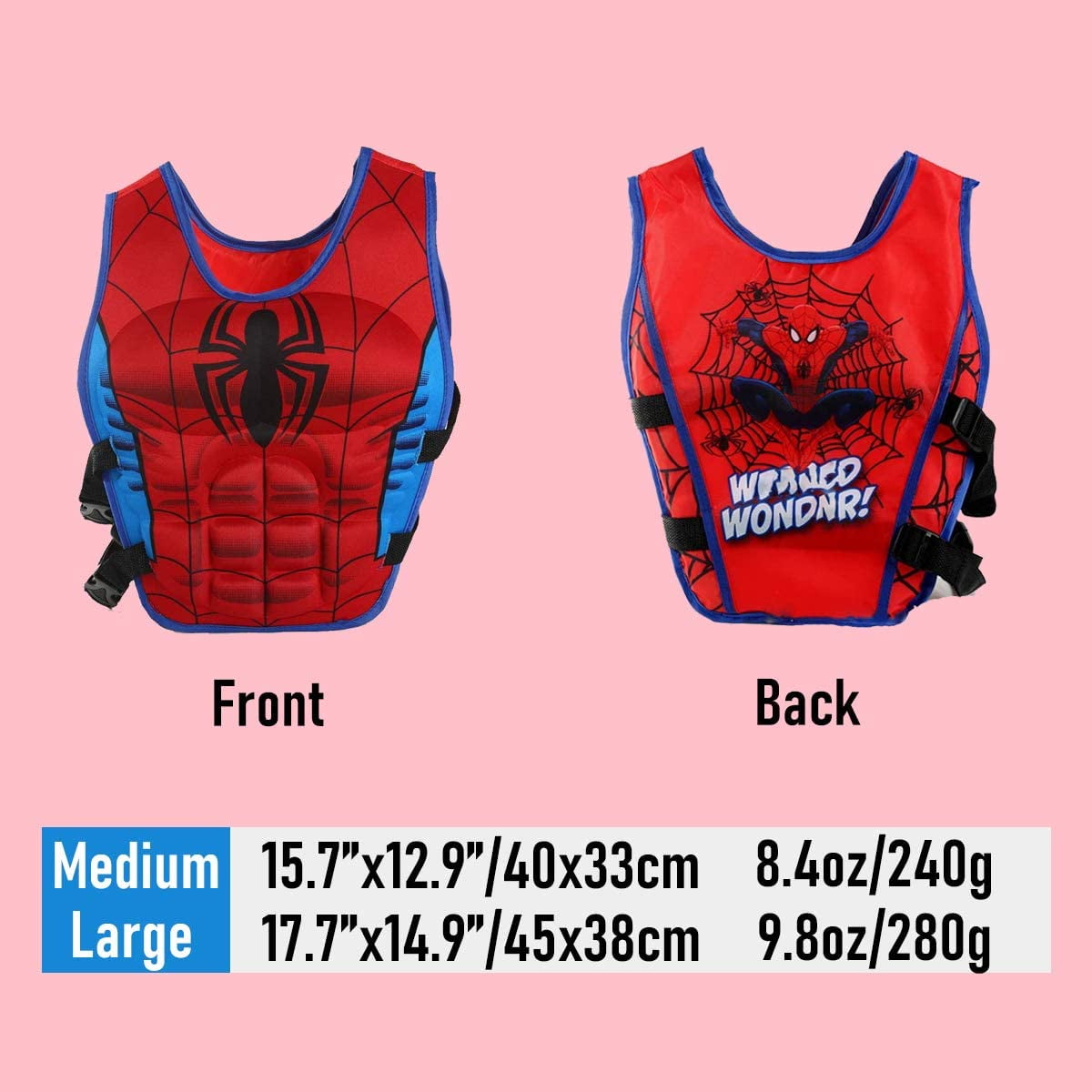 Kids Colorful Swim Jacket Vest with Adjustable Strape for Beach Holiday Outgoing Swimming Pool
